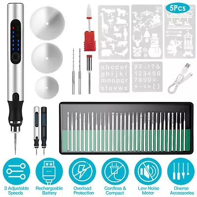 Cordless Electric Rechargeable Engraving Pen Machine With 33 Pieces Drill Bits • $24.69