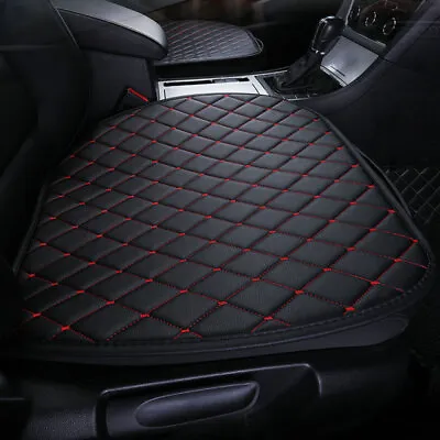 Auto Seat Cover Front Cushion Black PU+Red Line Universal Car Chair Accessories • $21.95