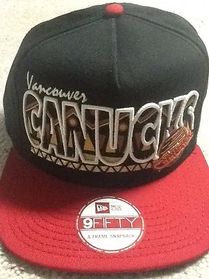 New Era Vancouver Canucks Snapback Hat Black Med-Large  • $24.99