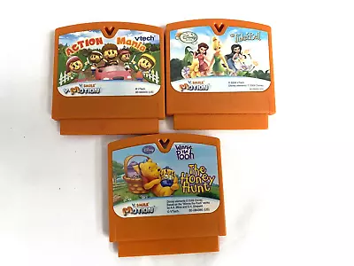 Vtech V.Smile V-Motion Learning System Games Tinker Bell Winnie The Pooh Action • $9.95