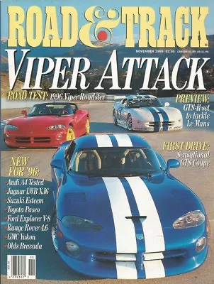 Road & Track 1995 Nov - Vipers F50 Miata Makeover • $10.95