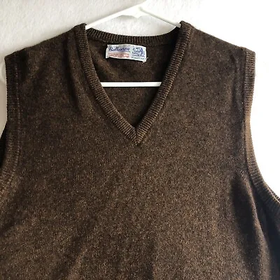 $22 • Buy Vintage Ballantyne Of Peebles Pure Cashmere Men’s Sweater Vest￼ Large 44” Flaws
