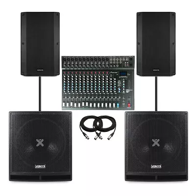 Studiomaster CLUB XS16+ 16 Channel PA System For Church With 15  Subs & 12  Tops • £1499