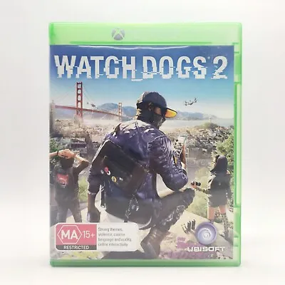 Watch Dogs 2 Xbox One Game AUS PAL Complete Manual CIB  • $8.38