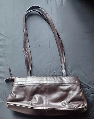 Kat Dark Brown Leather Handbag - Good Condition Used • £1.49