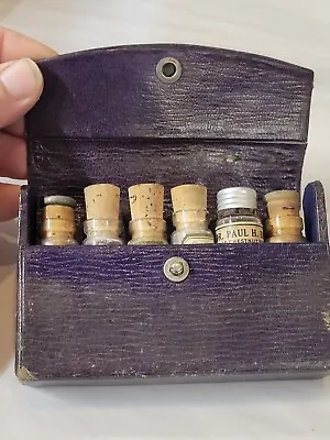 Post Civil War Era Medical Bag Doctors Travel M*dicine Cork Vials Apothecary  • $165