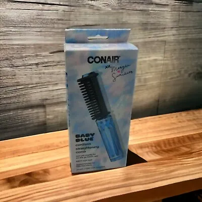 Conair Baby Blue Cordless Straightening Comb Travel Pouch USB Cord Included  • $15.29