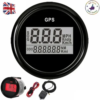 52mm Waterproof GPS Digital Speedometer Odometer Gauge For Car Truck Motorcycle • £51.60