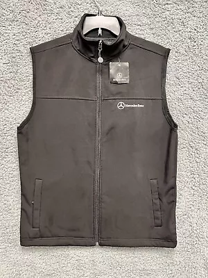 Authentic Mercedes-Benz USA Collection Vest Mens Size Small Black Soft Shell NEW • $44.95