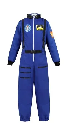 Astronaut Costume Blue Spaceman Costume  Size Large Women Space Suit • $25.99