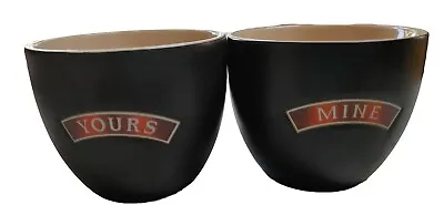 Bailey's Irish Cream Set Of 2 Yours & Mine Expresso Coffee Cups Mugs Ice Cream  • $25.71