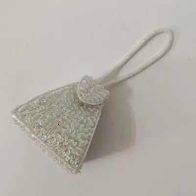 Beaded Purse Women Evening Wear Cover Magnetic Snap Lady Wedding Triangular Bag • $12.95