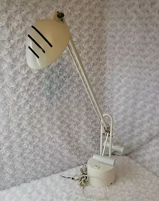 Vintage Milano Dana Lighting G440 Counter Balance Halogen White Desk Lamp • $76.50