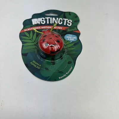 SmartyKat Rowdy Rumbler Ladybug Electronic Motion Cat Toy • $14.44