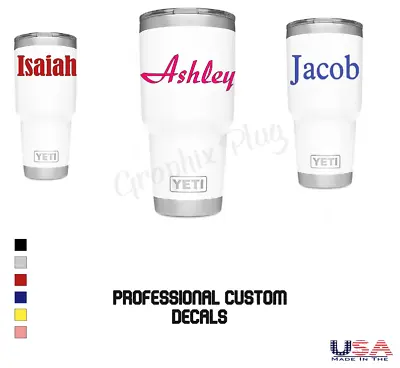 Custom Text Decal Vinyl Lettering Personalized Sticker Name • $1.98