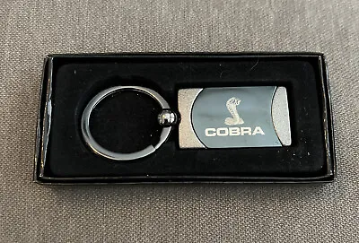 Ford Mustang Cobra Black Logo Key Chain Fob Ring Licensed NEW IN BOX • $16.16