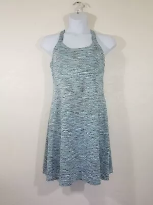 Mondetta Performance Gear Blue Built In Bra Racerback Athletic Dress Size L • $10