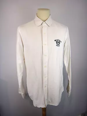 Polo Ralph Lauren Shirt Mens Large White Classic Fit Wimbledon 2012 Tennis Logo • £29.99