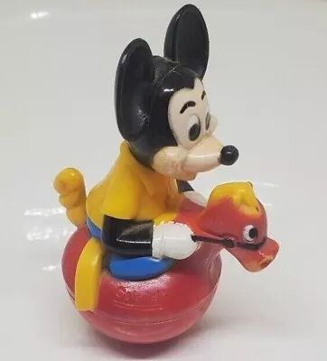 Vintage Mickey Mouse Toy Pony Rolly Polly By Gabriel Toys 4  • $12.99