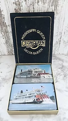 Vintage Mississippi Delta Queen Playing Cards Two Deck Steamboat Complete  • $18.95