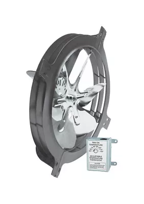 Air Vent 18 In. H X 17.8 In. W X 7.3 In. L X 15 In. Dia. Steel Gable Mount Power • $87.99