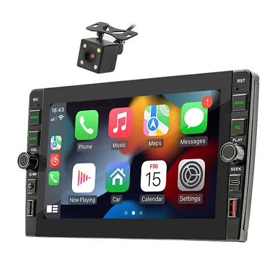 Double Din Car Stereo Touch Screen Player Wifi GPS Navigation Radio W/Camera Kit • $115.96
