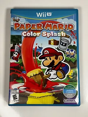 Paper Mario: Color Splash Wii U Game PAL Region (UAE / Malaysia Version Not AU) • $35