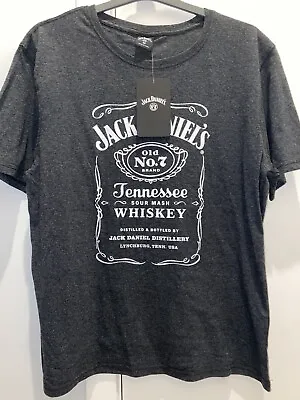 Jack Daniels Tennessee Sour Mash Whiskey Tee T-Shirt Father's Day Size M Medium • $35