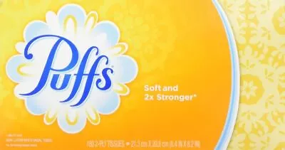 Puffs White Facial Tissue 2-Ply 180 Sheets/Box  • $14.28