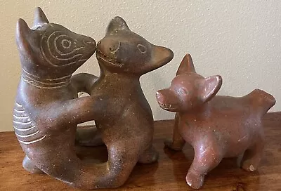 Vintage Antique Mexican Pottery Colima Dogs NR • $2.25