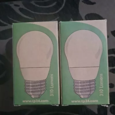 2  LED 4w  E27 White Round Golf Ball Bulbs Lamps TP24  Warm White  CRI80  • £9.95
