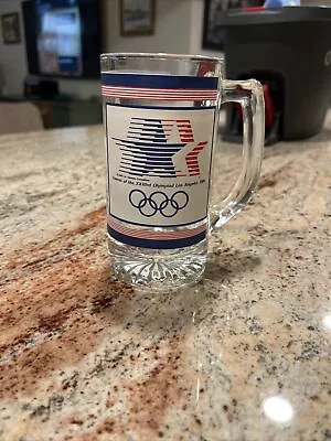 OLYMPIC GAMES 1984 XXIIIrd Olympiad LOS ANGELES Drinking GLASS MUG Sam Eagle • $20