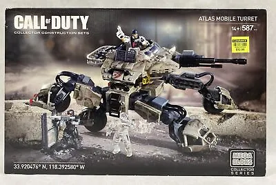 NEW SEALED 2015 Call Of Duty Mega Bloks Atlas Mobile Turret Collector's Set • $149.99