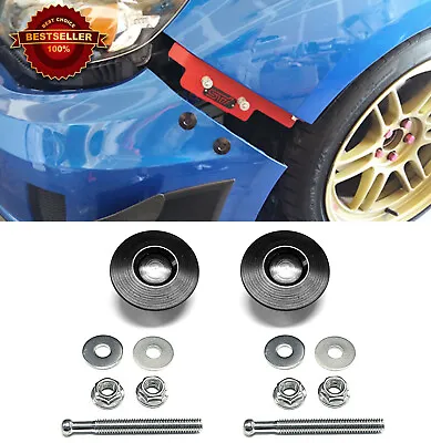 2 X Black Push Button Quick Release Fender Latch Pin Lock Bumper Bonnet For VW • $17.93