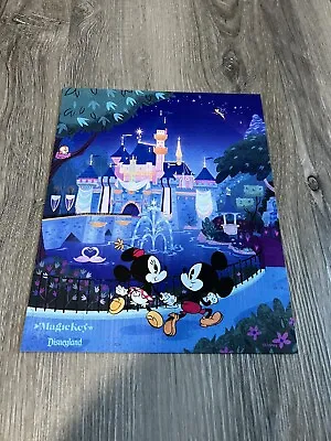 Disneyland Magic Key Exclusive Print Poster Mickey Minnie Mouse Castle • $14.99