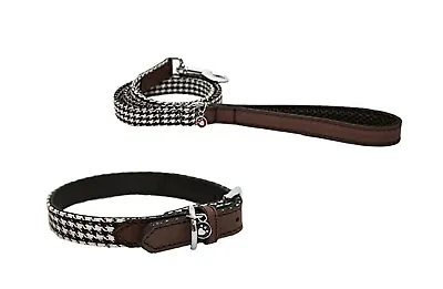 Rosewood Wag N Walk Houndstooth Brown Red Dog Collars Leads  All Sizes - NQP • £6