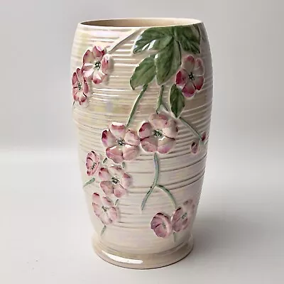 £10 • Buy Maling Lustre Ware Apple Cherry Pink Blossom Vase 