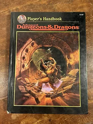 Advanced Dungeons & Dragons PLAYERS HANDBOOK TSR 1995 1st Print 2nd Ed HC 2159 • $72.25