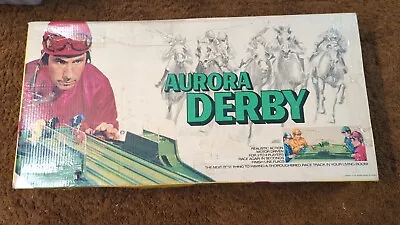 Vintage 1971 Aurora Derby Classic Horse Racing Game Works Great! 1 String Broken • $44