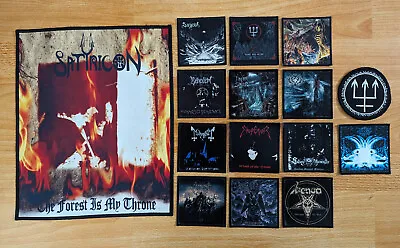 Lot 15 Black Metal Patches New As Is Satyricon Mayhem Venom Sargeist Enthroned • $45