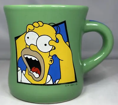 The Simpsons Homer Simpson Vintage 2001 Large Coffee Mug Green • £11.99