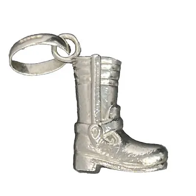 Links Of London Biker Boot Charm Sterling Silver Motorcycle Boot 925 Pendant • £35.70