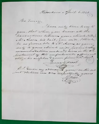 Original 1924 Stampless Letter Waldoboro Maine Col. Isaac G. Reed • $29.99