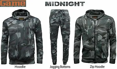 Mens GAME Army Camo Camouflage Hoody Tracksuit | Hoodie | Zipper | Joggers  • £14.95