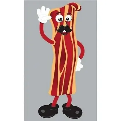 Playmaker Toys Jumbo Bacon With Mustache 19  Magnet • $7.15