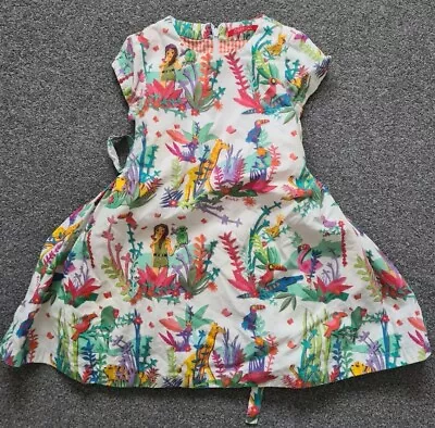 Girls Oilily Dress Age 5 Years Summer Safari Jungle Animals  • £15