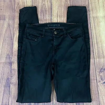 J Brand Jeans Womens Size 27 Super Skinny Black Stretch Denim 27x30 • $25.99