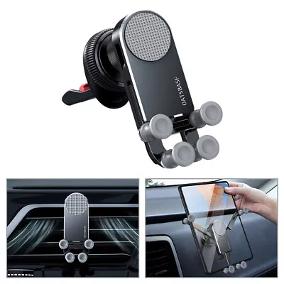 Car Phone Holder Metal For IPhone Samsung Z Fold 3 Tablets IPad Gravity Stand UK • £14.58