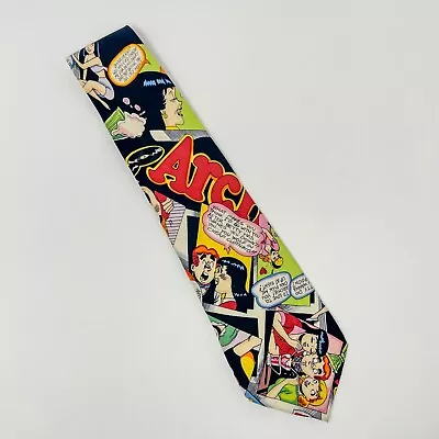 Nicole Miller 100% Silk Tie Archie Comics Vintage 90s • $35.99