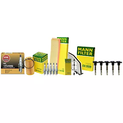 Mann Filters Denso 5 Coils NGK 5 GPower Spark Plugs Tune Up Kit For Jetta Rabbit • $222.95